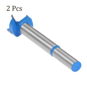 Kozelo 2pcs Forstner Drill Bits - [17mm] Tungsten Carbide Auger Opener for Wood Furniture Hinge Woodworking Use, Round Shank, Dark Blue