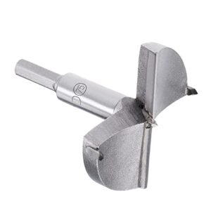 kozelo forstner drill bit - [75mm] tungsten carbide auger opener for wood furniture hinge woodworking use, hex shank, gray