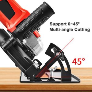 ADWOLT Angle Grinder Stand Kit for Hand, DIY 45° Adjustable Angle Grinder Turret Kit Dust-Free Circular Saw Stand Base Kit for Woodworking Cutting, Suitable for 100-125 Angle Grinders