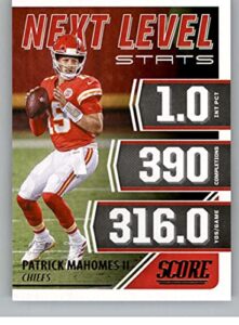 patrick mahomes ii 2021 score next level stats #2 nm+-mt+ nfl football chiefs