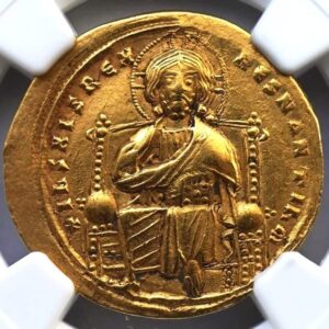 TR 1028-1034 AD Byzantine Empire under Emperor Romanus III, Authenticated Medieval Gold Coin of the Middle Ages Histamenon Nomisma Choice Extremely Fine NGC