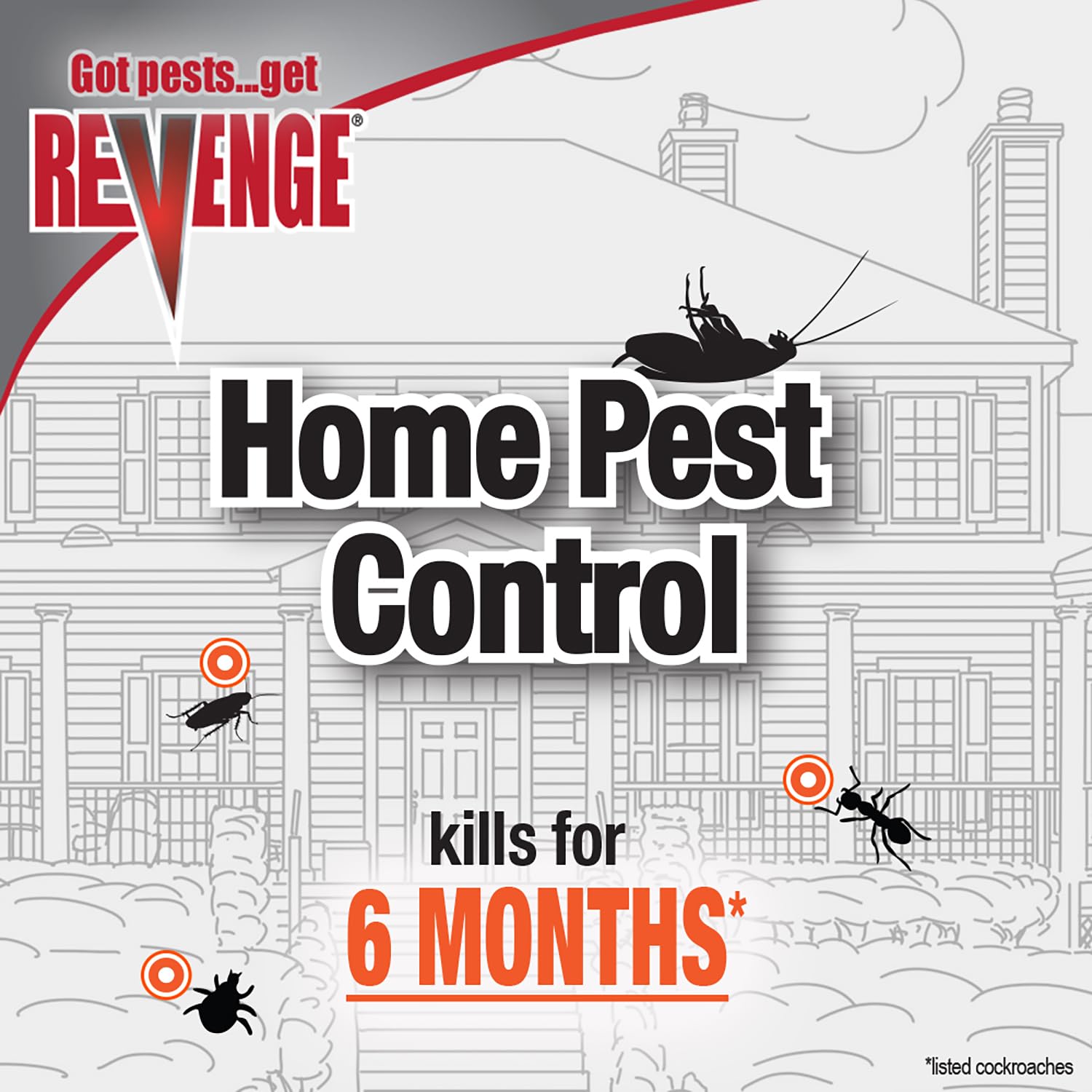 Bonide 4635 Concentrate Revenge Home Pest Control, 18 oz, Long Lasting Protection Kills 500+ Listed Insects, for Indoors and Outdoors
