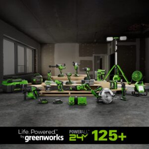 Greenworks 24V Brushless Cordless 3in. x 18in. Belt Sander Kit with Dust Bag and 60 Grit Sandpaper, Tool Only
