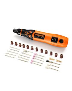 mini cordless rotary tool kit, engindot 3.7v with 32 accessories, 3-speed, usb charging rotary tool for sanding, polishing, drilling, etching，engraving, diy crafts