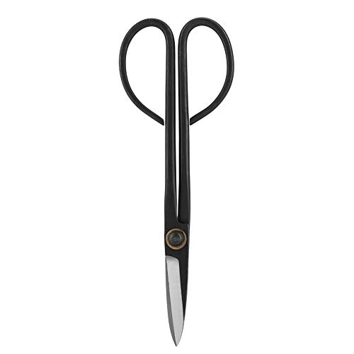 Cyrank Multifunctional Bonsai Scissors, 205mm Long Handle Scissors Stainless Steel for Pruning Shear Bud Leaves, Bonsai Trimming Tool Garden Equipment Set