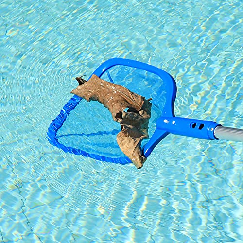 LEVOTIYER Pool Skimmer - Pool Nets for Cleaning, Swimming Pool Leaf Skimmer Net is Used to Remove Leaves and Debris from The Surface of Swimming Pools (Blue)