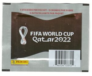 panini fifa world cup soccer qatar 2022 sticker single pack - factory sealed