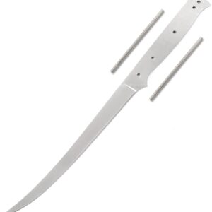 EZSMITH Knife Making Kit - Fisherman's Filet - DIY Fixed Blade - (Blade Blank & Pinstock) - (Gift Boxed) - (USA Design) - (by KnifeKits)