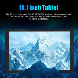 Vikye 10.1 Inch Tablet, 1920x1080 High Resolution IPS Display 6G RAM 128G ROM 2.4G 5G WiFi Calling Tablet for 11 System