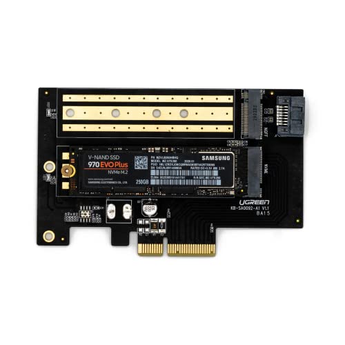zimaboard PCIe to M.2 NVME SSD Adapter Card 32Gbps M Key/B Key PCIe4.0 X1 X4 Adapter Server Desktop PC Support SATA NGFF