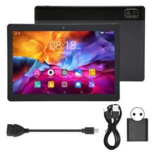 Calling Tablet,Tablet for Android12 5G WiFi 6GB 128GB Front 200W Rear 500W 1960x1080 IPS 10 Core 8800mAh Calling Tablet 100?240V Black