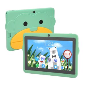 Vikye 7in Kids Tablet, 5G WiFi Dual Band Toddler Tablet Dual Camera 5000 mAh Battery 2GB 32GB 8 Cores CPU Tablet for Android10 (US Plug)
