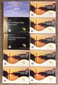 2010 s us mint proof sets 2010-2019 collection us mint proof