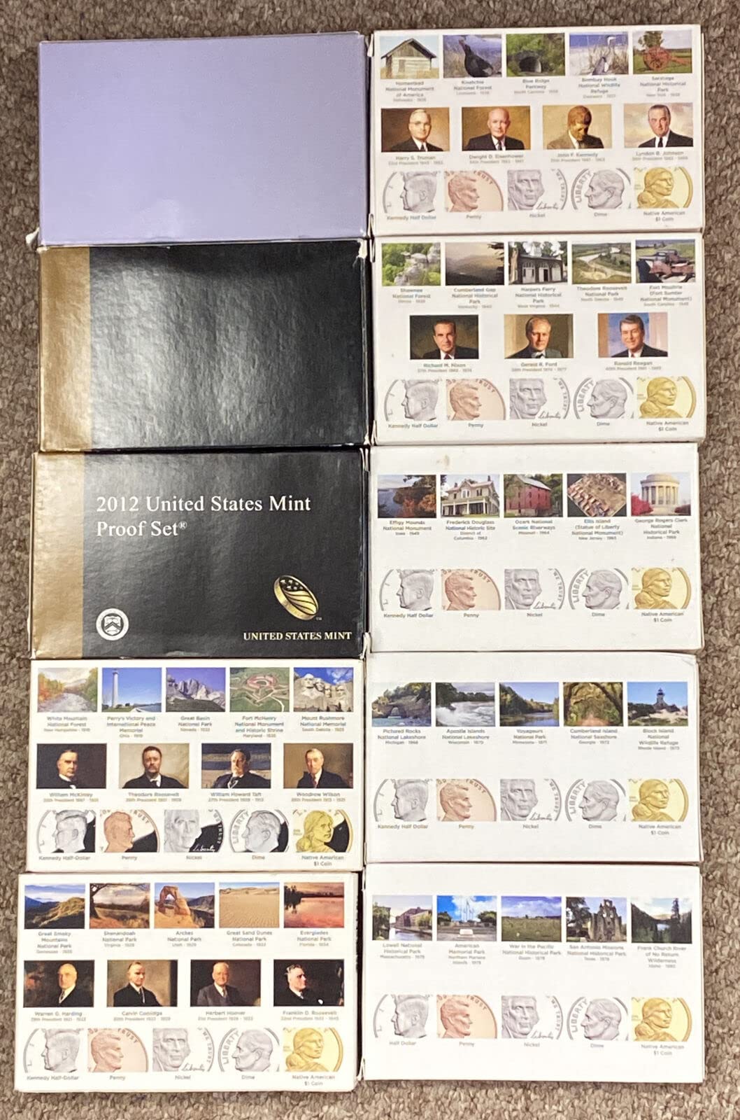 2010 S US Mint Proof Sets 2010-2019 Collection US Mint Proof