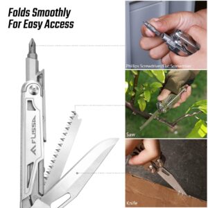 FLISSA 4-7/8” Survival Knife and 16 in 1 Multitool