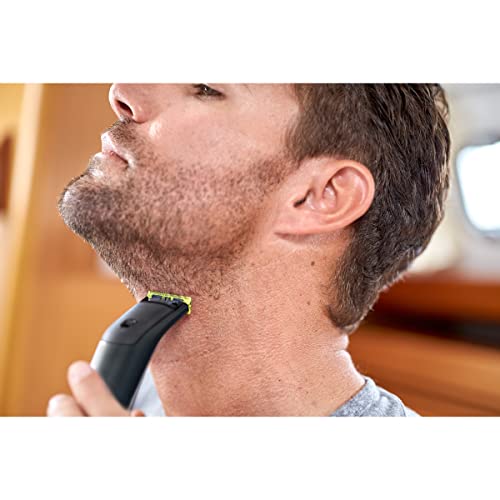 Philips Norelco Oneblade Pro Hybrid Electric Hybrid Styler, Trimmer and Shaver, QP6510/70 - Wet & Dry use, 12-Length Precision Comb