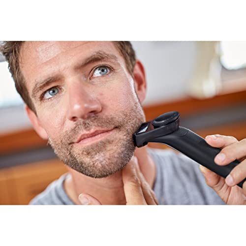 Philips Norelco Oneblade Pro Hybrid Electric Hybrid Styler, Trimmer and Shaver, QP6510/70 - Wet & Dry use, 12-Length Precision Comb