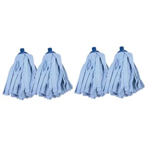 Cabilock 4 Pcs Mop Replacement Head Mop Heads Commercial Cotton Floor Cleaning Mop Head Microfiber Cloth Mop Refill Wet Mop Head Accessories Practical Mop Cloth Filler Care