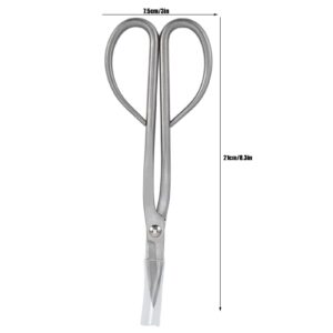 Bonsai Pruning Scissor, Professional Plant Trimming Scissor Ergonomic Handle Stainless Steel Rust Proof Wearable for Potted for Gardening for Leaf Sprout