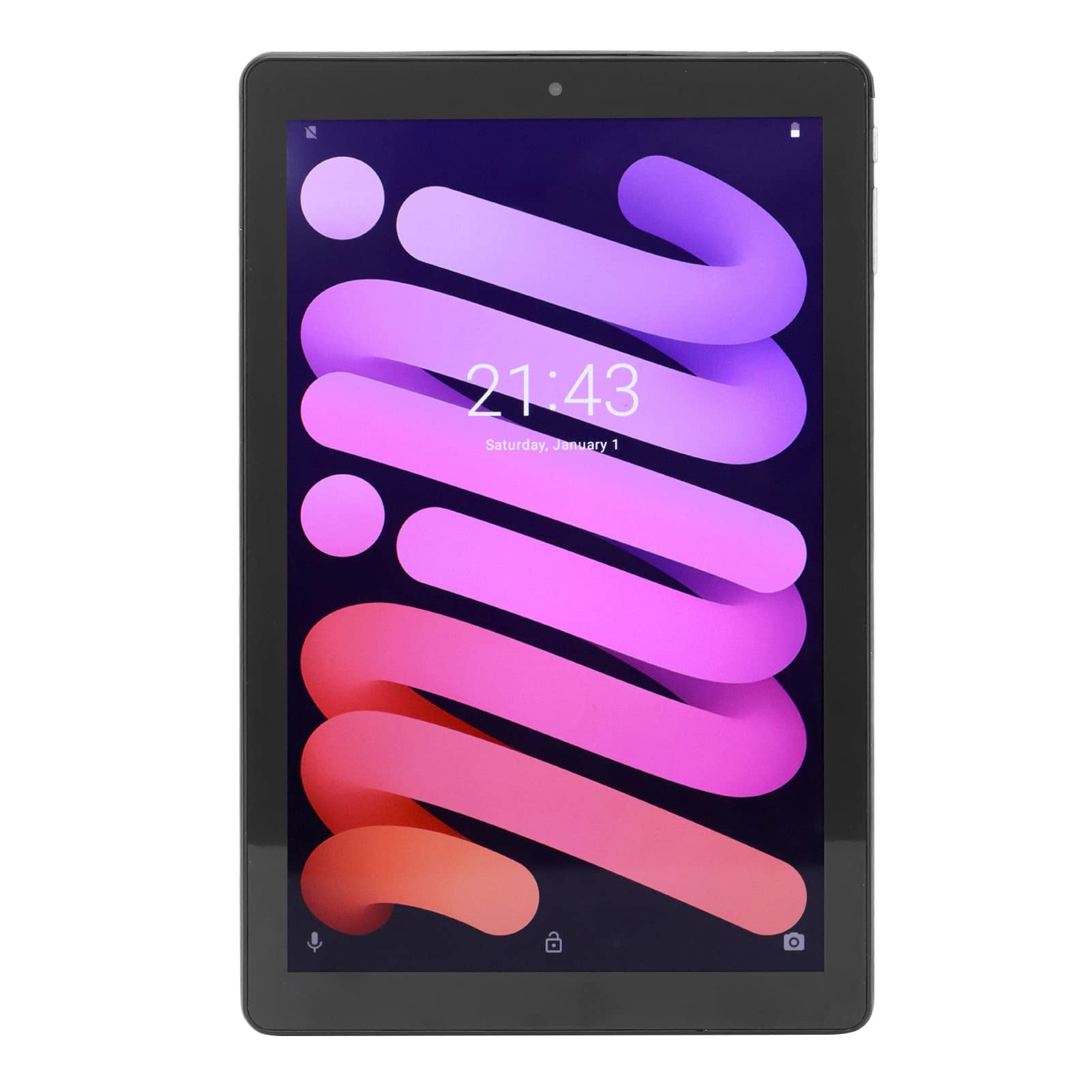 Black Tablet, 10 Inch Tablet Resolution 1920x1080 for Home (US Plug)