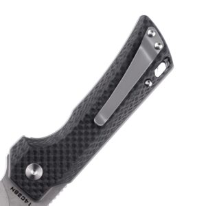 JEABROTHER pocket folding knife, 14C28N blade, carbon fiber handle