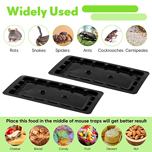 30 Pcs Sticky Mouse Trap Glue Traps for Rats and Snakes Rat Traps Indoor Baited Mouse Trap Adhesive Glue Traps for Mice and Rats Non Toxic Baited Trays for Indoor Outdoor Mice Rats Snake Rodent