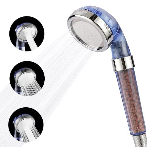 Slick- Filtered Shower Head, Shower Head Filter for Hard Water, High Pressure Shower Heads, Shower Head with Filters, Filter Shower Head, Water Softener Shower Head, High Pressure Shower Head