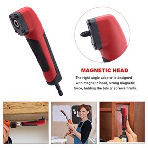 Right Angle Attachment with 10pcs Bits 90°degree Right Angle Drill Adapter 1/4 Inch Right Angle Attachment Extension Screwdriver Socket Holder Drill Attachment