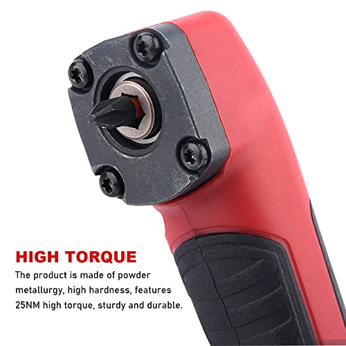 Right Angle Attachment with 10pcs Bits 90°degree Right Angle Drill Adapter 1/4 Inch Right Angle Attachment Extension Screwdriver Socket Holder Drill Attachment