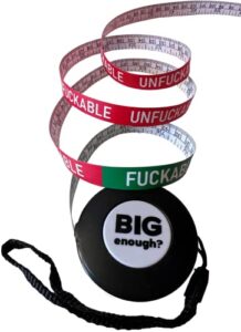 big enough tape measure - fukable or unfukable 80inch (205cm) body measuring tape - hilarious gift idea for girls and guys. prank your friends - funny gifts for birthday