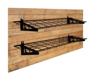 sylvan modular garage wall shelves for storage diy wall mount shelf with garage shelving wall mounted kit sturdy garage wall shelving and wall mount shelf construction (two 1'x4' kits)