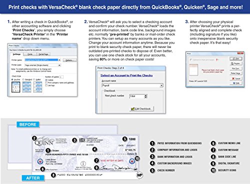 VersaCheck X9 Professional 2023 – 20 User Finance and Check Creation Software [PC Download]