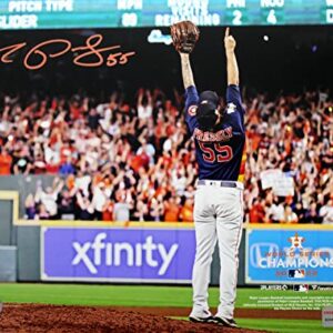 Ryan Pressly Signed Autographed Houston Astros 2022 World Series Final Out 8x10 Photo TRISTAR