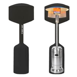 sweet heat patio heater cover - black: the first and only patio heater cover designed to work with any heat reflector…