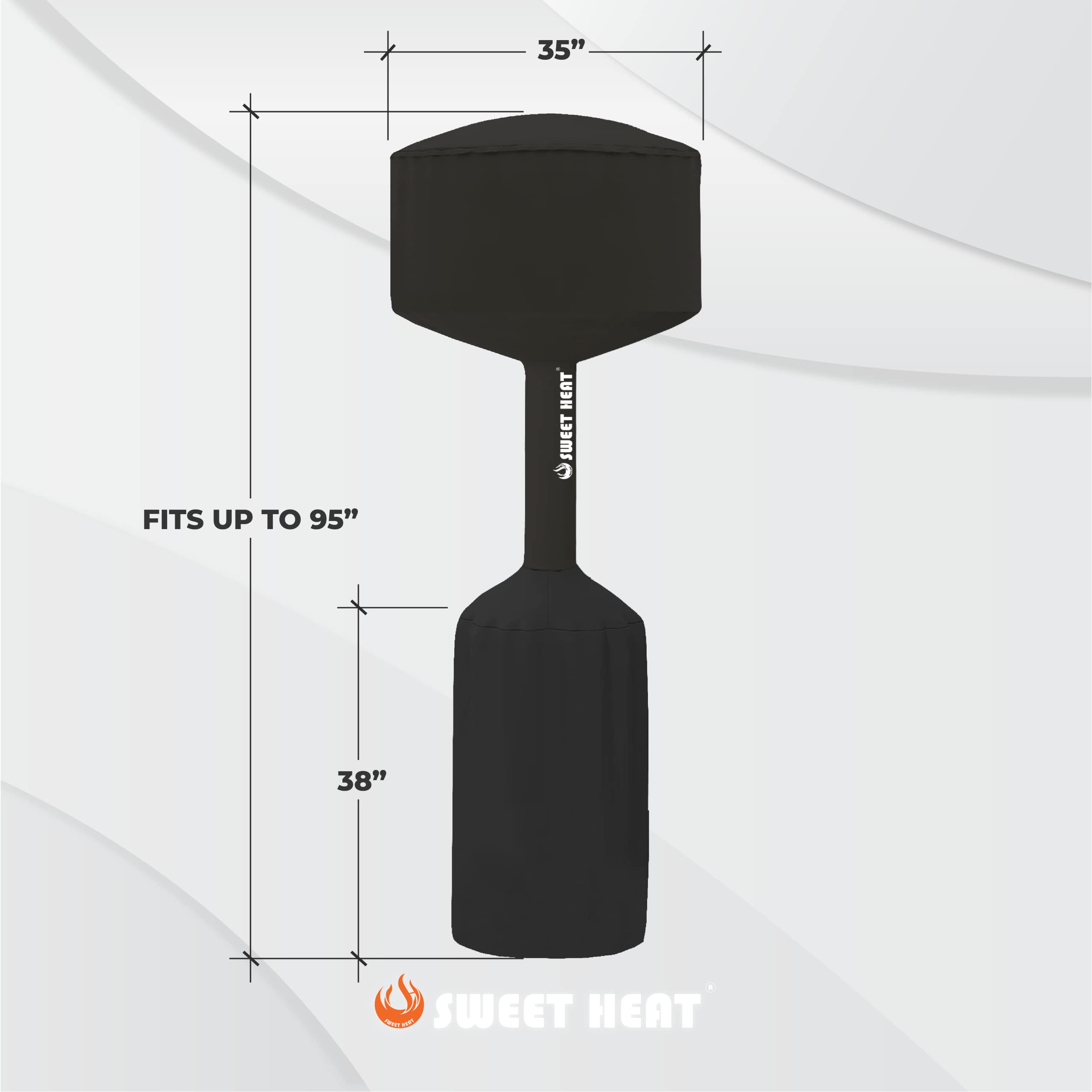 Sweet Heat Patio Heater Cover - Black: The First and Only Patio Heater Cover Designed to Work with Any Heat Reflector…