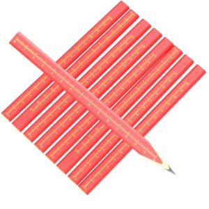 KR. LIF 8 PCS Carpenter Pencils Construction Pencil, Carpenter Marking Pencil for Woodworking Concrete Scriber Marking Tool