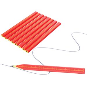 KR. LIF 8 PCS Carpenter Pencils Construction Pencil, Carpenter Marking Pencil for Woodworking Concrete Scriber Marking Tool