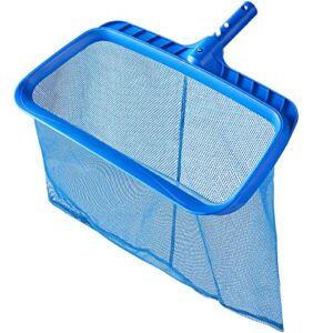 pool skimmer - pool skimmer net without pole, swimming pool leaf skimmer net with reinforced frame, larger capacity pool nets for cleaning, durable deep rake net easy scoop edge,debris pickup removal