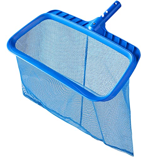 Pool Skimmer - Pool Skimmer Net without Pole, Swimming Pool Leaf Skimmer Net with Reinforced Frame, Larger Capacity Pool Nets for Cleaning, Durable Deep Rake Net Easy Scoop Edge,Debris Pickup Removal