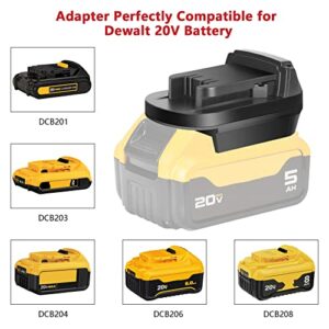 KUNLUN DL18ML Battery Converter for Dewalt to Milwaukee Battery Adapter, Convert for Dewalt 20V Battery to Milwaukee M18 18V Battery for Milwaukee Cordless Tools(Bare Adapter Only)