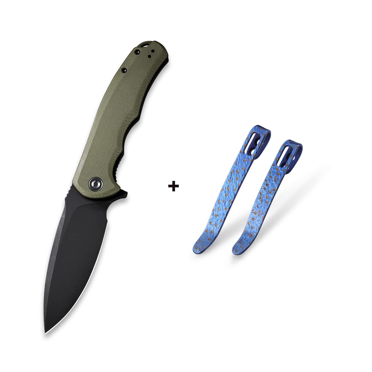 CIVIVI Praxis Bundled Titanium Pocket Clip, Great EDC Knife Set