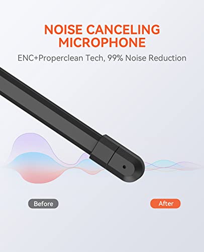 NUROUM Single Ear Computer Headset with Microphone,Wired AI Noice Cancelling Headset with USB in-line Control,USB/Type-C/3.5mm Jack for Calling/Gaming/Conference/Music