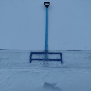 Rink Wizard XL Snow Pusher, 64" Snow Shovel for Backyard Ice Rink