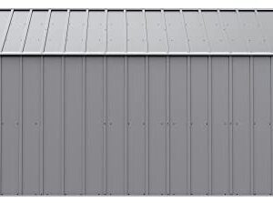 Arrow Classic Metal Shed, 12 x 17, Flute Grey