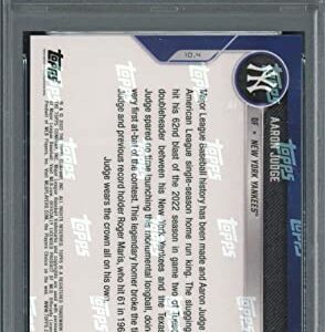 Aaron Judge 2022 Topps Now 62 Home Run Baseball Card #1012 Graded PSA 10