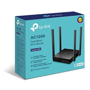 TP-Link Archer C54 | AC1200 MU-MIMO Dual-Band WiFi Router| Works with All Home Internet Providers (Renewed) Black