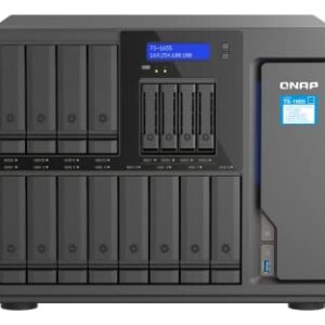 QNAP TS-1655-8G-US 16 Bay high Performance and high-Capacity Hybrid NAS with Intel® Atom® 8-core Processor, Dual 2.5GbE and Long-Term Availability