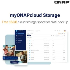 QNAP TS-1655-8G-US 16 Bay high Performance and high-Capacity Hybrid NAS with Intel® Atom® 8-core Processor, Dual 2.5GbE and Long-Term Availability