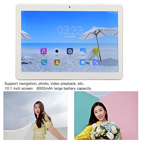 Pomya Tablet, 10.1 Inch 1280x800 IPS HD Touch Screen Tablet for Android 5.1, 1GB RAM 16GB ROM 8 Core PC Tablet, 3G Network Calling Tablet for Daily Use