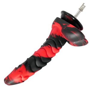 fredorch silicone dildos attachments with reciprocating saw adapter connector for reciprocating saws sex machines different sizes colors (black 9.37inch)